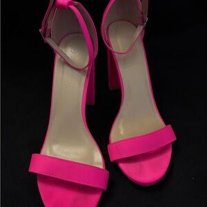 Wild Diva Pink High-Heeled Sandals